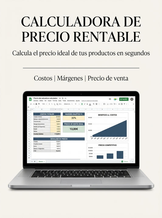 CALCULADORA DE PRECIO RENTABLE- Calcula el precio ideal de tus productos en segundos